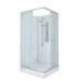 Душевая кабина DTO LK815NGM 80×80×208, низкий поддон 15 см, профиль хром, стекло матовое 5 мм, квадратная, с гидромассажем