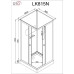 Душевая кабина DTO LK815NGM 80×80×208, низкий поддон 15 см, профиль хром, стекло матовое 5 мм, квадратная, с гидромассажем