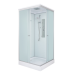 Душевая кабина DTO LK915GM+EL 90×90×215, низкий поддон 15 см, профиль хром, стекло матовое 5 мм, квадратная, с гидромассажем, с электрикой