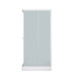 Душевая кабина DTO LK915NGM 90×90×208, низкий поддон 15 см, профиль хром, стекло матовое 5 мм, квадратная, с гидромассажем
