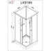 Душевая кабина DTO LK915NGM 90×90×208, низкий поддон 15 см, профиль хром, стекло матовое 5 мм, квадратная, с гидромассажем