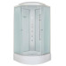 Душевая кабина DTO LM780GM+EL5 80×80×215, средний поддон 27 см, профиль хром, стекло матовое 5 мм, четверть круга, с гидромассажем, с электрикой Душевая кабина DTO LM780GM+EL5 80×80×215, средний поддон 27 см, профиль хром, стекло матовое 5 мм, четверть круга, с гидромассажем, с электрикой