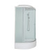 Душевая кабина DTO LM780GM+EL5 80×80×215, средний поддон 27 см, профиль хром, стекло матовое 5 мм, четверть круга, с гидромассажем, с электрикой Душевая кабина DTO LM780GM+EL5 80×80×215, средний поддон 27 см, профиль хром, стекло матовое 5 мм, четверть круга, с гидромассажем, с электрикой