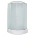 Душевая кабина DTO LM790GM5 90×90×215, средний поддон 27 см, профиль хром, стекло матовое 5 мм, четверть круга, с гидромассажем