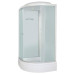Душевая кабина DTO LM790GM5 90×90×215, средний поддон 27 см, профиль хром, стекло матовое 5 мм, четверть круга, с гидромассажем