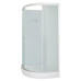 Душевая кабина DTO LM908NGM5 80×80×200, низкий поддон 15 см, профиль хром, стекло матовое 5 мм, четверть круга, с гидромассажем