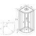 Душевая кабина DTO LM909GM+EL5 90×90×215, низкий поддон 15 см, профиль хром, стекло матовое 5 мм, четверть круга, с гидромассажем, с электрикой