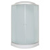 Душевая кабина DTO LM909GM5 90×90×215, низкий поддон 15 см, профиль хром, стекло матовое 5 мм, четверть круга, с гидромассажем