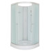 Душевая кабина DTO LM909N5 90×90×200, низкий поддон 15 см, профиль хром, стекло матовое 5 мм, четверть круга, без крыши