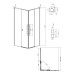 Душевое ограждение Grossman Galaxy 1/2.K33.01.11L.21.02 110х195, Черный матовый, Раздвижные, Стекло шиншилла, Прямая, Закаленное стекло Душевое ограждение Grossman Galaxy 1/2.K33.01.11L.21.02 110х195, Черный матовый, Раздвижные, Стекло шиншилла, Прямая, Закаленное стекло