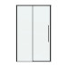 Душевая дверь Grossman Galaxy 100.K33.01.120.21.00 120х195, Раздвижная, Стекло прозрачное, В нишу, Черный матовый
