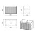 Тумба Grossman Cristal 108045 80 см, Подвесной, Белый, МДФ Тумба Grossman Cristal 108045 80 см, Подвесной, Белый, МДФ