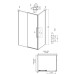 Душевое ограждение Grossman Galaxy 120.K33.01.1010.21.02 100х100, Черный матовый, Раздвижные, Стекло шиншилла, Квадратная, Закаленное стекло Душевое ограждение Grossman Galaxy 120.K33.01.1010.21.02 100х100, Черный матовый, Раздвижные, Стекло шиншилла, Квадратная, Закаленное стекло