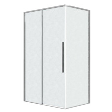 Душевое ограждение Grossman Galaxy 120.K33.01.1090.10.02 100х90, Хром, Раздвижные, Стекло шиншилла, Прямоугольная, Закаленное стекло