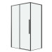 Душевое ограждение Grossman Galaxy 120.K33.01.1280.21.00 120х80, Черный матовый, Раздвижные, Стекло прозрачное, Прямоугольная, Закаленное стекло