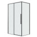 Душевое ограждение Grossman Galaxy 120.K33.01.1290.21.02 120х90, Черный матовый, Раздвижные, Стекло шиншилла, Прямоугольная, Закаленное стекло