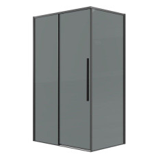 Душевое ограждение Grossman Galaxy 120.K33.01.1380.42.10 130х80, Графит сатин, Раздвижные, Стекло тонированное, Прямоугольная, Закаленное стекло