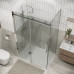 Душевое ограждение Grossman Classic 120.K33.04.1070.10.00 100х70, Хром, Раздвижные, Стекло прозрачное, Прямоугольная, Закаленное стекло