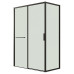 Душевое ограждение Grossman Style 120.K33.05.1080.21.00 100х80, Черный матовый, Раздвижные, Стекло прозрачное, Прямоугольная, Закаленное стекло