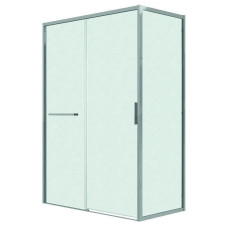 Душевое ограждение Grossman Style 120.K33.05.1210.10.02 120х100, Хром, Раздвижные, Стекло шиншилла, Прямоугольная, Закаленное стекло