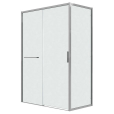 Душевое ограждение Grossman Style 120.K33.05.1270.10.02 120х70, Хром, Раздвижные, Стекло шиншилла, Прямоугольная, Закаленное стекло