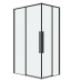 Душевое ограждение Grossman Galaxy 300.K33.01.1010.21.00 100х100, Черный матовый, Раздвижные, Стекло прозрачное, Квадратная, Закаленное стекло