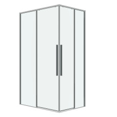 Душевое ограждение Grossman Galaxy 300.K33.01.1170.10.00 110х70, Хром, Раздвижные, Стекло прозрачное, Прямоугольная, Закаленное стекло