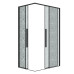 Душевое ограждение Grossman Galaxy 300.K33.01.12R80L.21.02 120х80, Черный матовый, Раздвижные, Стекло шиншилла, Прямоугольная, Закаленное стекло