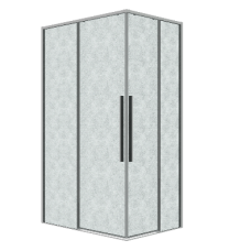 Душевое ограждение Grossman Galaxy 300.K33.01.70R11L.10.02 70х110, Хром, Раздвижные, Стекло шиншилла, Прямоугольная, Закаленное стекло