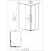 Душевое ограждение Grossman Galaxy 300.K33.01.70R11L.10.02 70х110, Хром, Раздвижные, Стекло шиншилла, Прямоугольная, Закаленное стекло