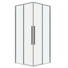 Душевое ограждение Grossman Galaxy 300.K33.01.8070.10.00 80х70, Хром, Раздвижные, Стекло прозрачное, Прямоугольная, Закаленное стекло