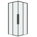 Душевое ограждение Grossman Galaxy 300.K33.01.8080.21.00 80х80, Черный матовый, Раздвижные, Стекло прозрачное, Квадратная, Закаленное стекло