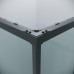 Душевое ограждение Grossman Galaxy 300.K33.01.9090.21.00 90х90, Черный матовый, Раздвижные, Стекло прозрачное, Квадратная, Закаленное стекло