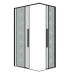 Душевое ограждение Grossman Galaxy 300.K33.01.90R11L.21.02 90х110, Черный матовый, Раздвижные, Стекло шиншилла, Прямоугольная, Закаленное стекло