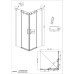 Душевое ограждение Grossman Classic 300.K33.04.9090.21.00 90х90, Черный матовый, Раздвижные, Стекло прозрачное, Квадратная, Закаленное стекло Душевое ограждение Grossman Classic 300.K33.04.9090.21.00 90х90, Черный матовый, Раздвижные, Стекло прозрачное, Квадратная, Закаленное стекло