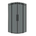 Душевое ограждение Grossman Classic 301.K33.04.9090.21.10 90х90, Черный матовый, Раздвижные, Стекло тонированное, Четверть круга, Закаленное стекло Душевое ограждение Grossman Classic 301.K33.04.9090.21.10 90х90, Черный матовый, Раздвижные, Стекло тонированное, Четверть круга, Закаленное стекло