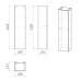 Пенал Grossman Alba 303010 30 см, Подвесной, Веллингтон, бриз, Лдсп Пенал Grossman Alba 303010 30 см, Подвесной, Веллингтон, бриз, Лдсп
