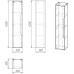Пенал Grossman Лайф 303202 32 см, Подвесной, Графит, МДФ Пенал Grossman Лайф 303202 32 см, Подвесной, Графит, МДФ