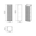 Пенал Grossman Cristal 303544 35 см, Подвесной, Бежевый, МДФ Пенал Grossman Cristal 303544 35 см, Подвесной, Бежевый, МДФ