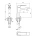 Смеситель для раковины Grossman Mercury 510.K35.10.320, Золото, Латунь