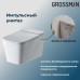 Унитаз Grossman Атрио 901.5501.01.000, В капитальную стену, в пол, Безободковый, Прямоугольная, Белый, Сантехнический фаянс Унитаз Grossman Атрио 901.5501.01.000, В капитальную стену, в пол, Безободковый, Прямоугольная, Белый, Сантехнический фаянс