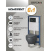 Комплект унитаза с инсталляцией Grossman Galaxy 97.4455GMS.01.210, Встроенный, Безободковый, Черный матовый, Сантехнический фарфор