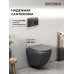 Комплект унитаза с инсталляцией Grossman Cosmo 97.4455GMS.02.210, Встроенный, Безободковый, Черный матовый, Сантехнический фарфор