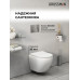 Комплект унитаза с инсталляцией Grossman Galaxy 97.4455SQ.01.100, Встроенный, Безободковый, Хром глянцевый, Сантехнический фарфор
