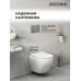 Комплект унитаза с инсталляцией Grossman Galaxy 97.4455SQ.01.110, Встроенный, Безободковый, Хром матовый, Сантехнический фарфор