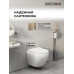 Комплект унитаза с инсталляцией Grossman Galaxy 97.4455SQ.01.310, Встроенный, Безободковый, Золото матовое, Сантехнический фарфор