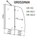 Шторка для ванны Grossman GR-102/2 150х110, Хром, Распашные, Закаленное стекло Шторка для ванны Grossman GR-102/2 150х110, Хром, Распашные, Закаленное стекло