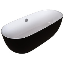Ванна Grossman Classic GR-2501MB 170х80, Овальная, Черный матовый, Акрил Ванна Grossman Classic GR-2501MB 170х80, Овальная, Черный матовый, Акрил