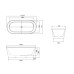 Ванна Grossman Forta GR-27021M 170х75, Овальная, Белый матовый, Акрил Ванна Grossman Forta GR-27021M 170х75, Овальная, Белый матовый, Акрил