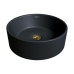 Раковина Grossman Color GR-3013BM 41х41, К тумбе к столешнице, Круглая, Черный матовый, Фаянс Раковина Grossman Color GR-3013BM 41х41, К тумбе к столешнице, Круглая, Черный матовый, Фаянс